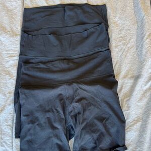 Old Navy Black High-Rise Bike Shorts Set of 3